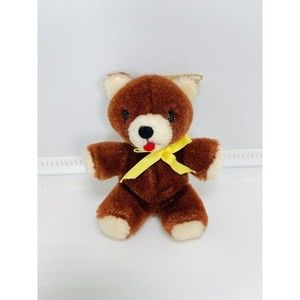 Vtg "R. DAKIN" 1983 Teddy Bear ornament Arms Head Legs Tongue Out